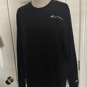 Black champion crew neck sweatshirt
